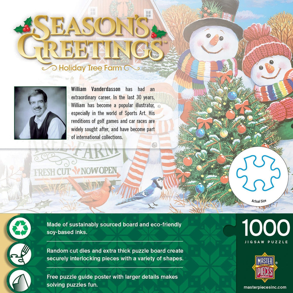 Season's Greetings - Tree Farm 1000 Piece Jigsaw Puzzle (ONLINE ORDER ONLY)
