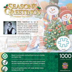 Season's Greetings - Tree Farm 1000 Piece Jigsaw Puzzle (ONLINE ORDER ONLY)
