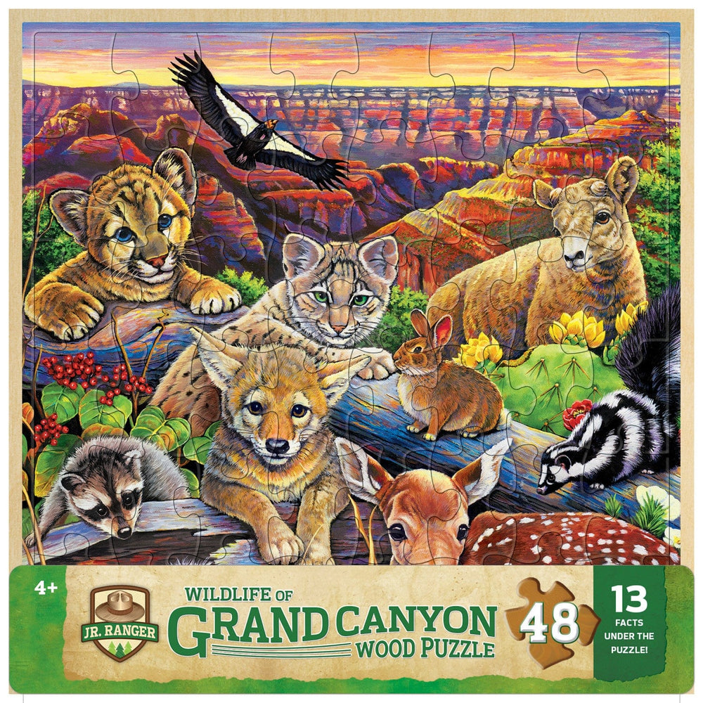 Jr. Ranger - Wildlife of the Grand Canyon 48 Piece Wood Jigsaw Puzzle (ONLINE ORDER ONLY)
