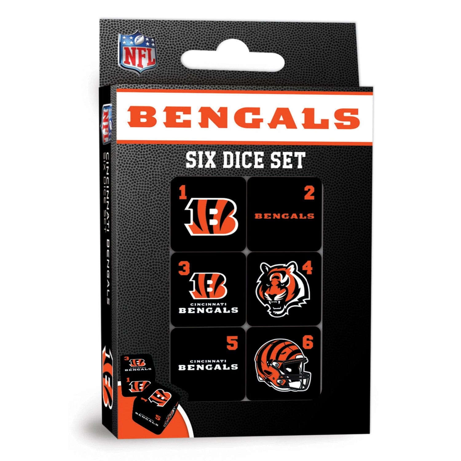 Cincinnati Bengals Dice Set - 19mm (ONLINE ORDER ONLY)
