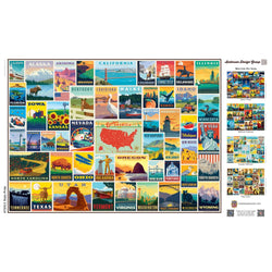 Vintage Posters - State Pride 1000 Piece Jigsaw Puzzle