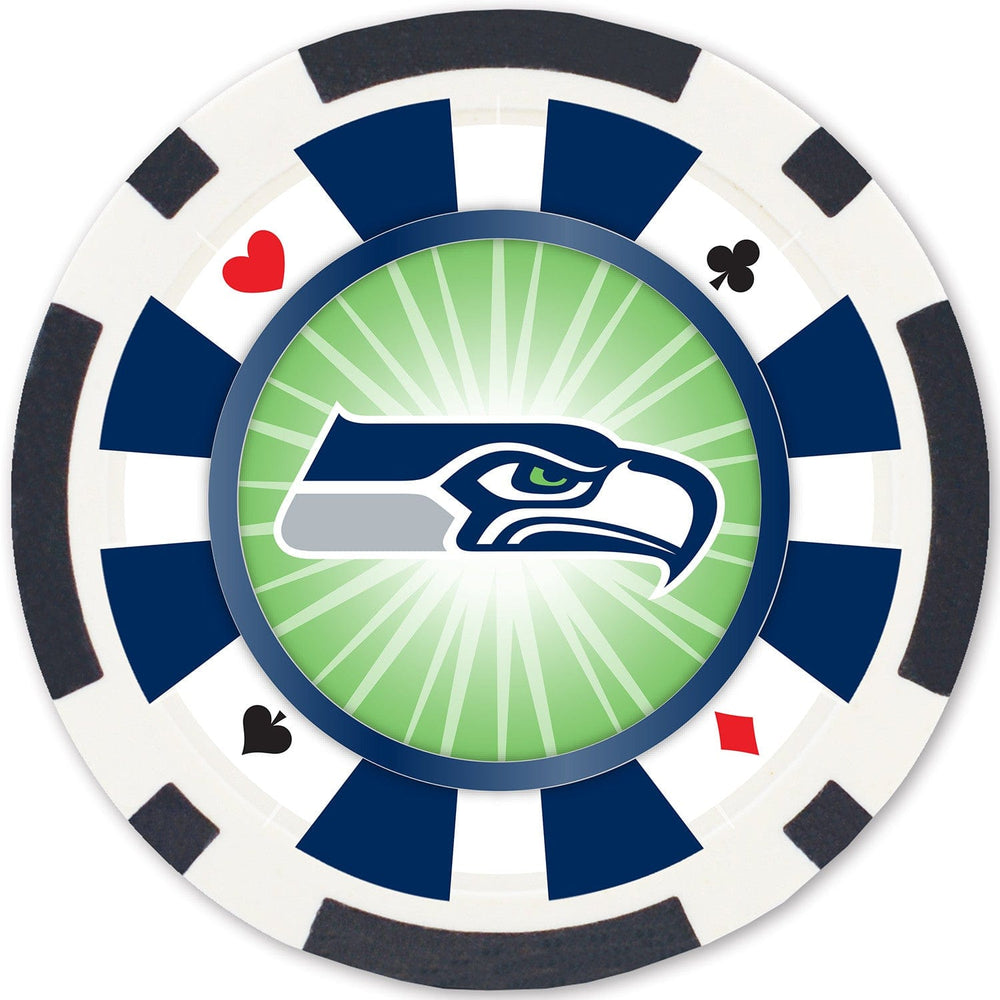 Seattle Seahawks 100 Piece Poker Chips (ONLINE ORDER ONLY)