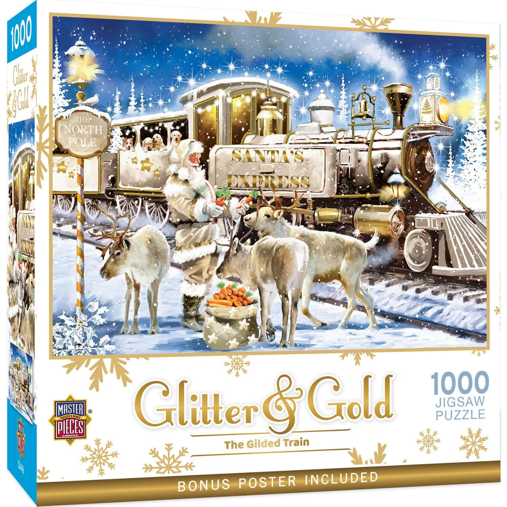 Glitter & Gold - The Gilded Train 1000 Piece Jigsaw Puzzle (ONLINE ORDER ONLY)