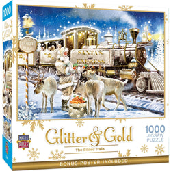 Glitter & Gold - The Gilded Train 1000 Piece Jigsaw Puzzle (ONLINE ORDER ONLY)