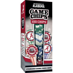 Alabama Crimson Tide 100 Piece Poker Chips (ONLINE ORDER ONLY)