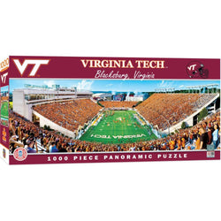 Virginia Tech Hokies - 1000 Piece Panoramic Jigsaw Puzzle - End View (ONLINE ORDER ONLY)