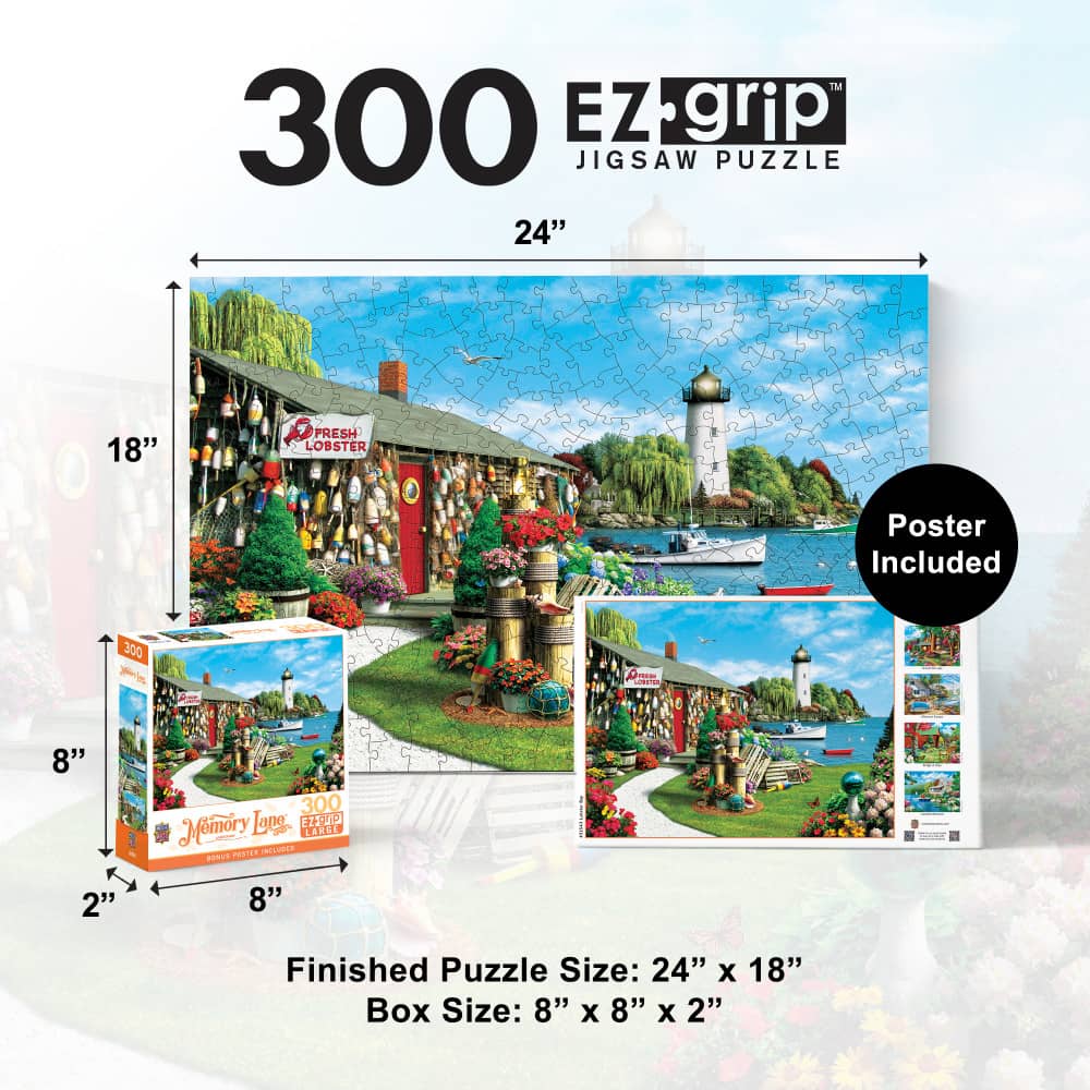 Memory Lane - Lobster Bay 300 Piece EZ Grip Jigsaw Puzzle