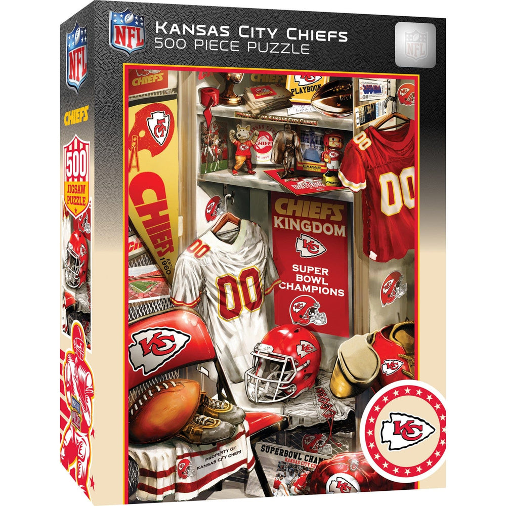 Kansas City Chiefs - Locker Room 500 Piece Jigsaw Puzzle (ONLINE ORDER ONLY)