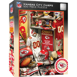 Kansas City Chiefs - Locker Room 500 Piece Jigsaw Puzzle (ONLINE ORDER ONLY)