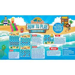 Beach Life Checkers Board Game (ONLINE ORDER ONLY)