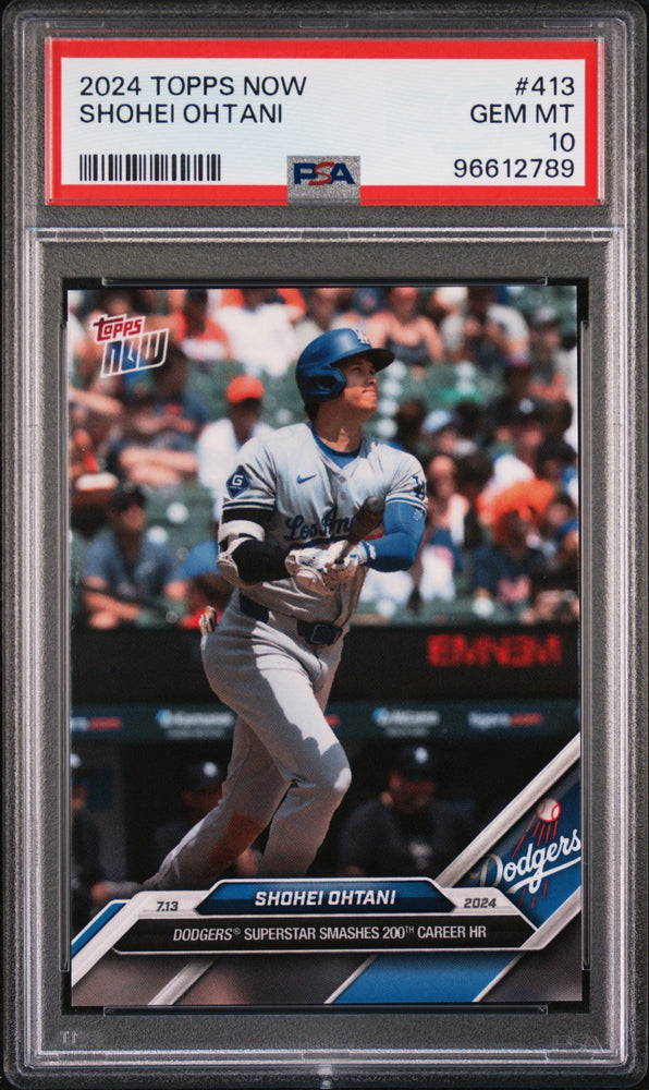 Graded 2024 Topps Now Shohei Ohtani #413 Baseball Card PSA 10 Gem Mint (ONLINE ORDER ONLY)