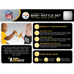 Pittsburgh Steelers - Baby Rattles 2-Pack (ONLINE ORDER ONLY)