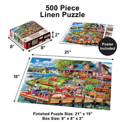 Country Escapes - The Secluded Cabin 500 Piece Jigsaw Puzzle
