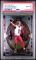 Graded 2024 Panini Select Jayden Daniels #4 Select Future Rookie RC Football Card PSA 10 Gem Mint (ONLINE ORDER ONLY)