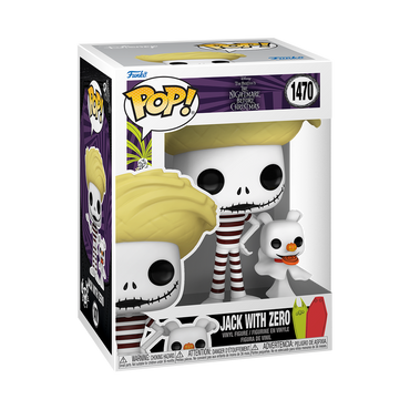 Funko Pop! Disney The Nightmare Before Christmas Jack Skellington with Zero Beach Vinyl Figure (Online Order Only)