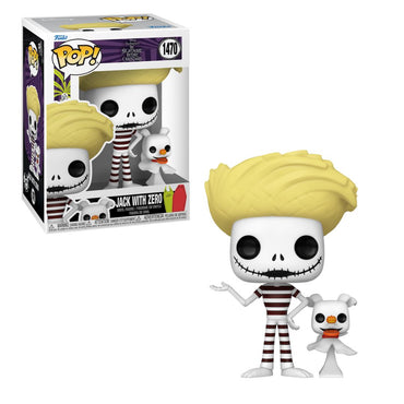 Funko Pop! Disney The Nightmare Before Christmas Jack Skellington with Zero Beach Vinyl Figure (Online Order Only)