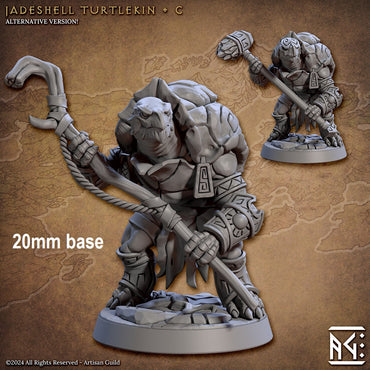 Jadeshell Turtlekin Warrior (Base Sculpt C) (Online Only)