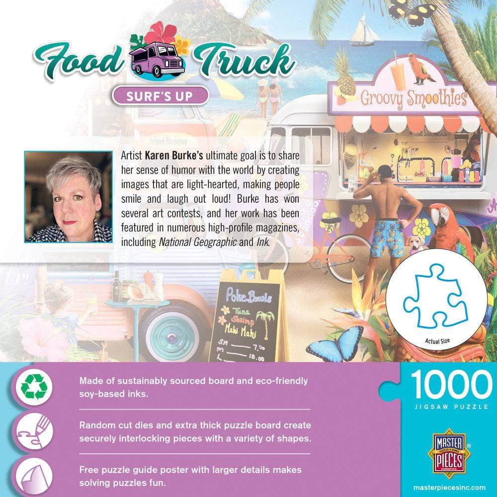 Food Truck Roundup - Surf's Up 1000 Piece Jigsaw Puzzle (ONLINE ORDER ONLY)