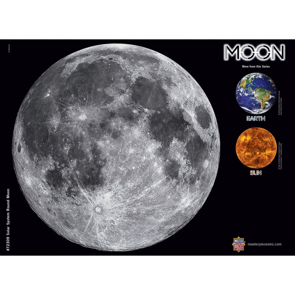 The Moon - 1000 Piece Round Jigsaw Puzzle (ONLINE ORDER ONLY)