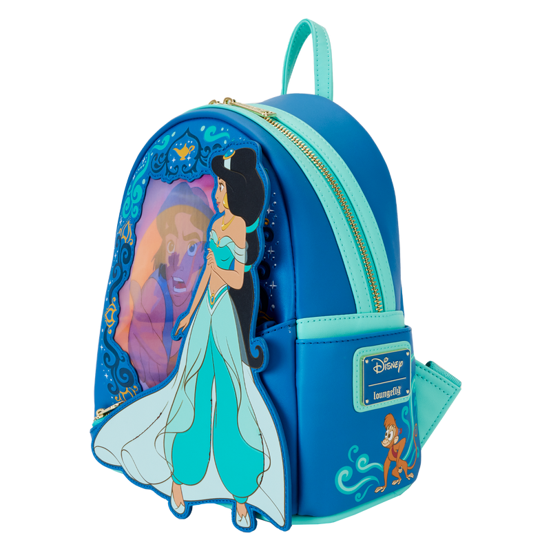 Jasmin and Aladdin Lenticular Dinsey Mini Backpack by Loungefly (Online Order Only)