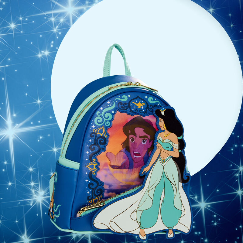 Jasmin and Aladdin Lenticular Dinsey Mini Backpack by Loungefly (Online Order Only)