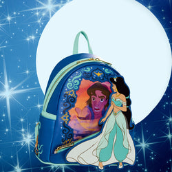 Jasmin and Aladdin Lenticular Dinsey Mini Backpack by Loungefly (Online Order Only)