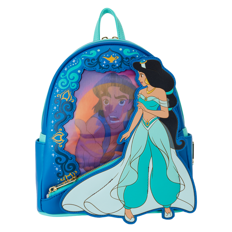 Jasmin and Aladdin Lenticular Dinsey Mini Backpack by Loungefly (Online Order Only)