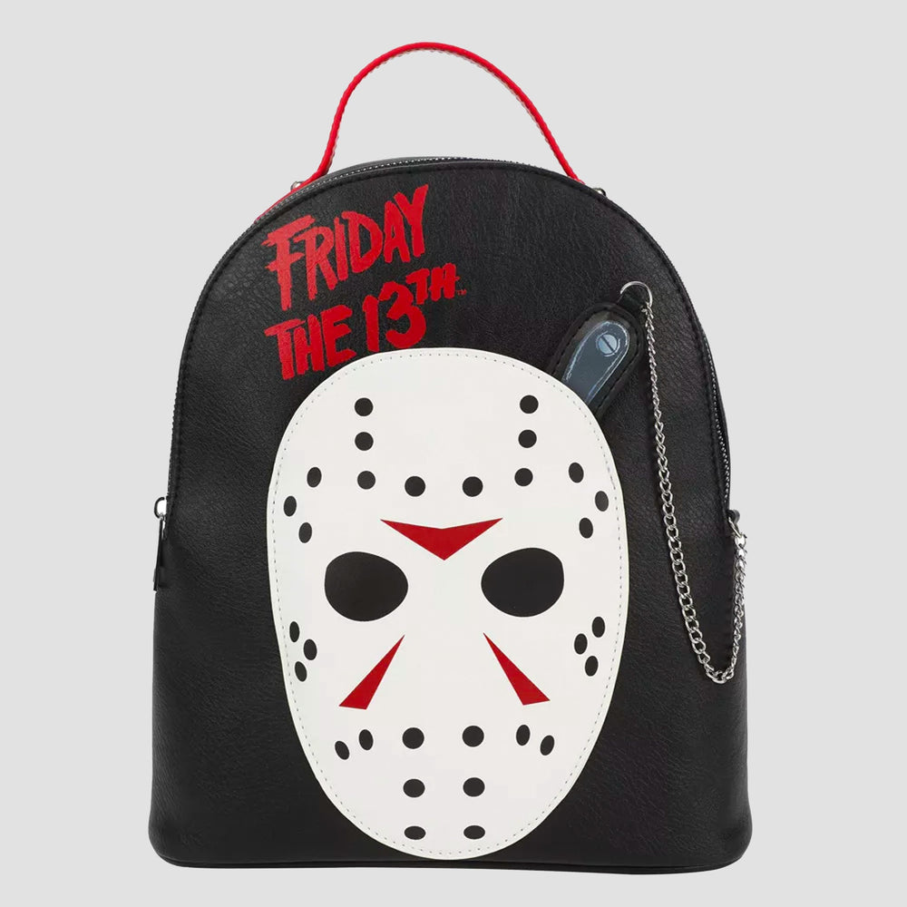 Jason Voorhees Mask & Cleaver (Friday the 13th) Mini Backpack & Coin Purse (Online Order Only)