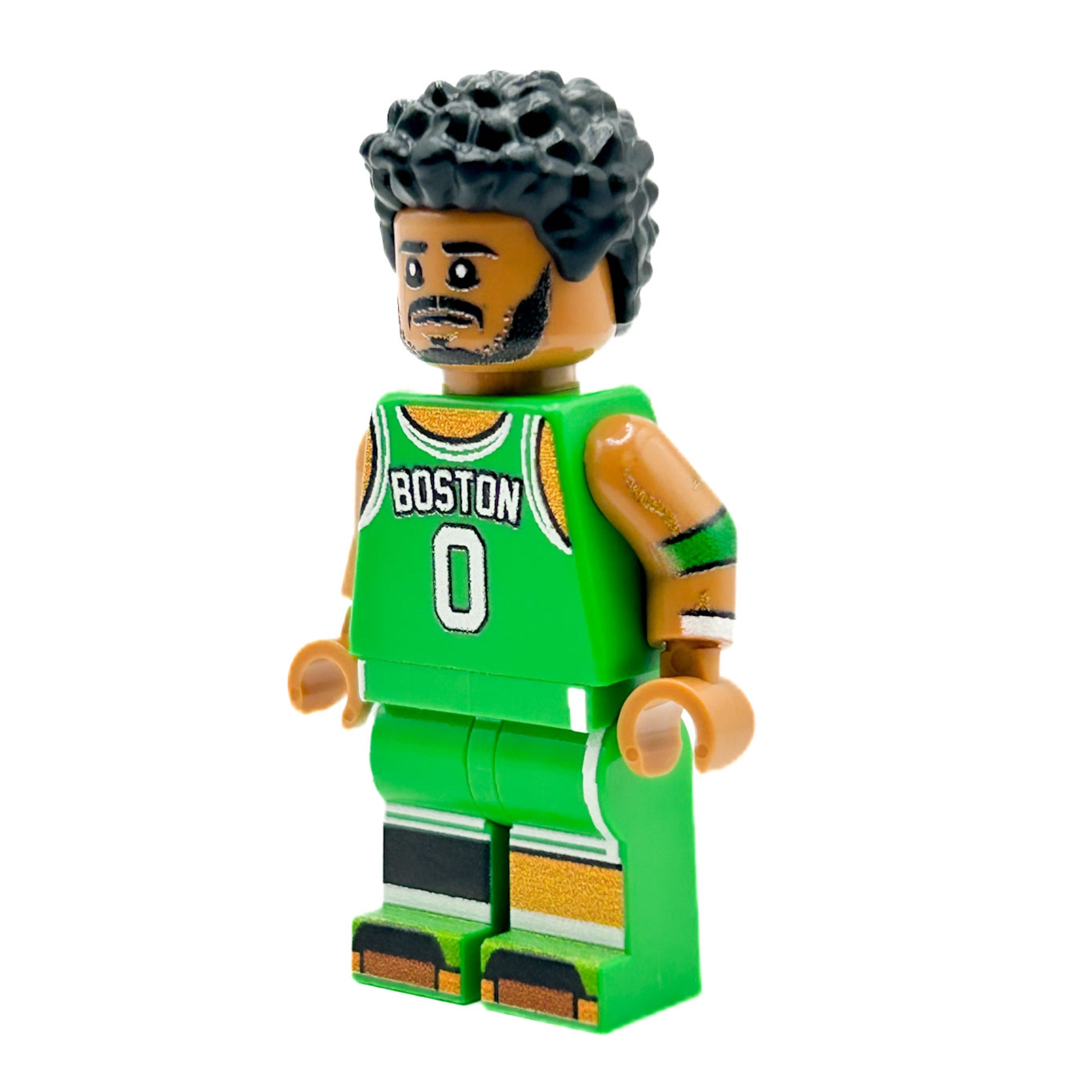 JASON #0 Boston Basketball Player Minifig made using LEGO parts (Online Order Only)