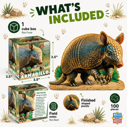 Armadillo 100 Piece Shaped Jigsaw Puzzle