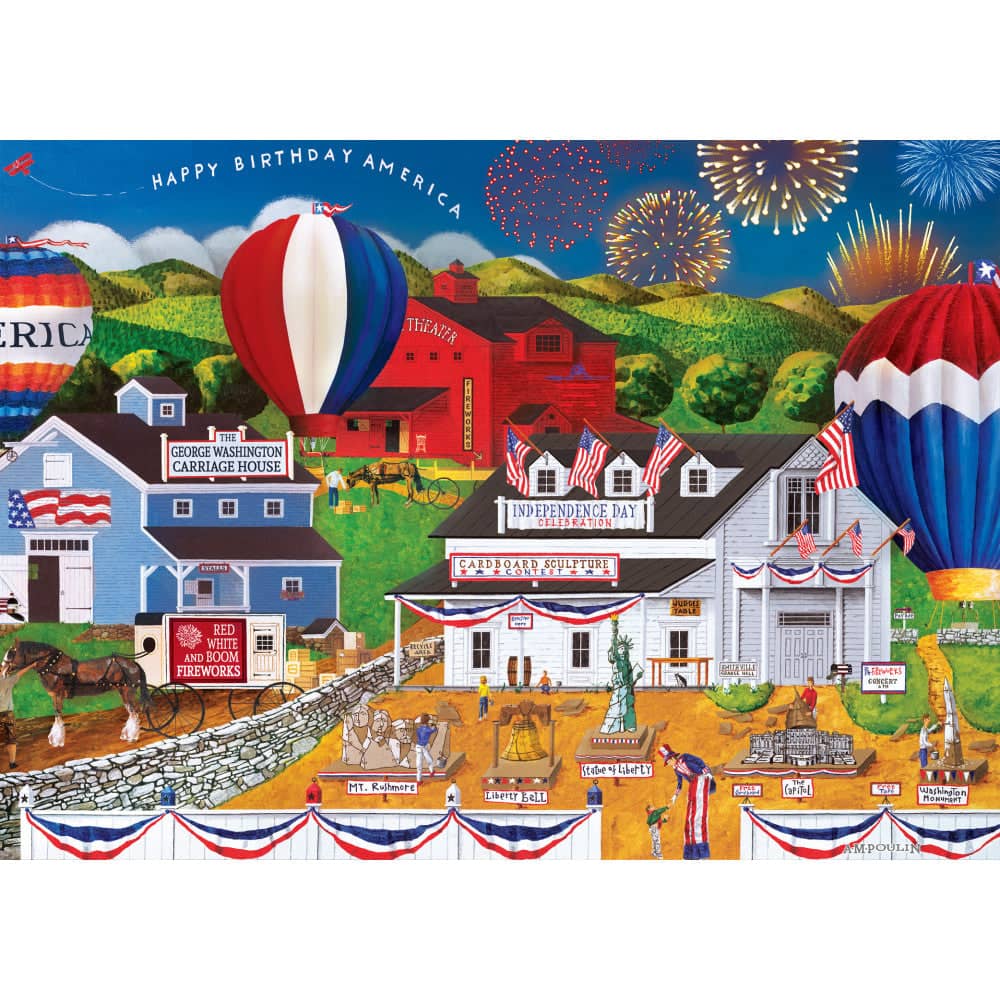 Celebrate America - Stars & Stripes 1000 Piece Jigsaw Puzzle (ONLINE ORDER ONLY)