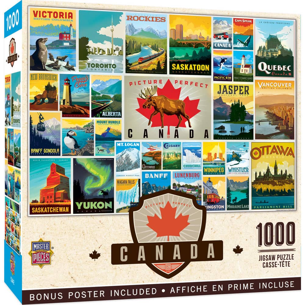 Vintage Posters - O Canada 1000 Piece Jigsaw Puzzle