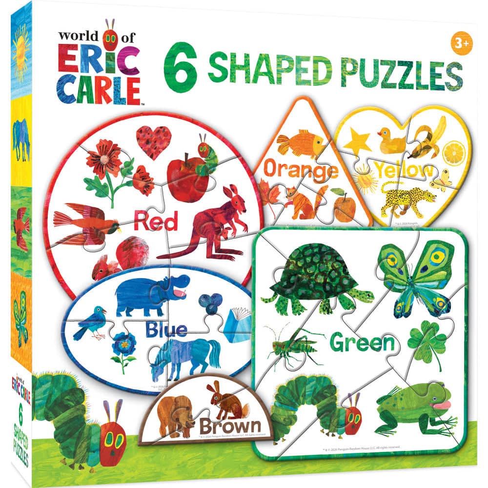 Eric Carle - Colors Mini Shaped Puzzles 6-Pack