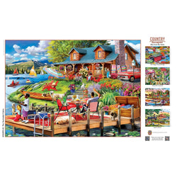 Country Escapes - The Secluded Cabin 500 Piece Jigsaw Puzzle (ONLINE ORDER ONLY)