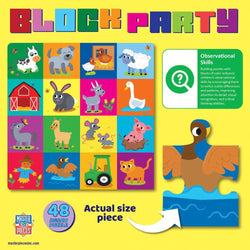 Block Party - Farm48 Piece Jigsaw Puzzle