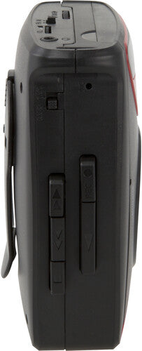 GPX CAS337 Portable Cassette Player with AM/FM Radio/Voice Record (Red, Black, Cassette Player) [Cassette Player] (ONLINE ORDER ONLY)