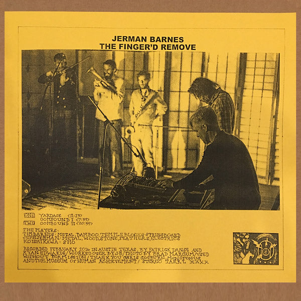 JERMAN BARNES - The Finger'd Remove [Vinyl] (ONLINE ORDER ONLY)