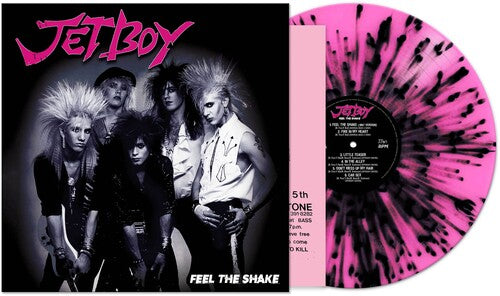 Jetboy - Feel The Shake - Pink/ black Splatter [Vinyl]