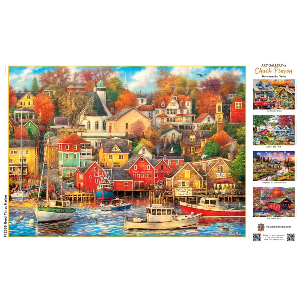 Art Gallery - Good Times Harbor 1000 Piece Jigsaw Puzzle