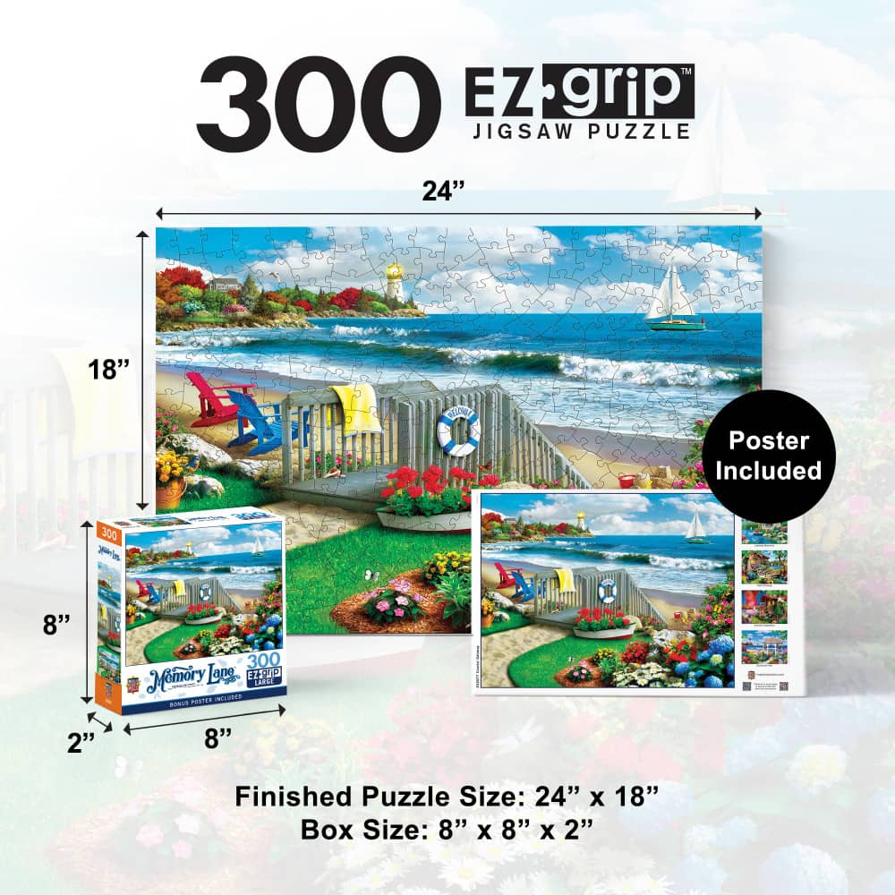 Memory Lane - Coastal Getaway 300 Piece EZ Grip Jigsaw Puzzle