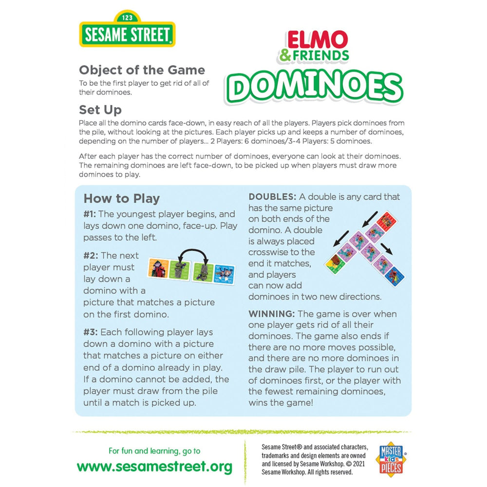 Sesame Street - Elmo & Friends Picture Dominoes (ONLINE ORDER ONLY)