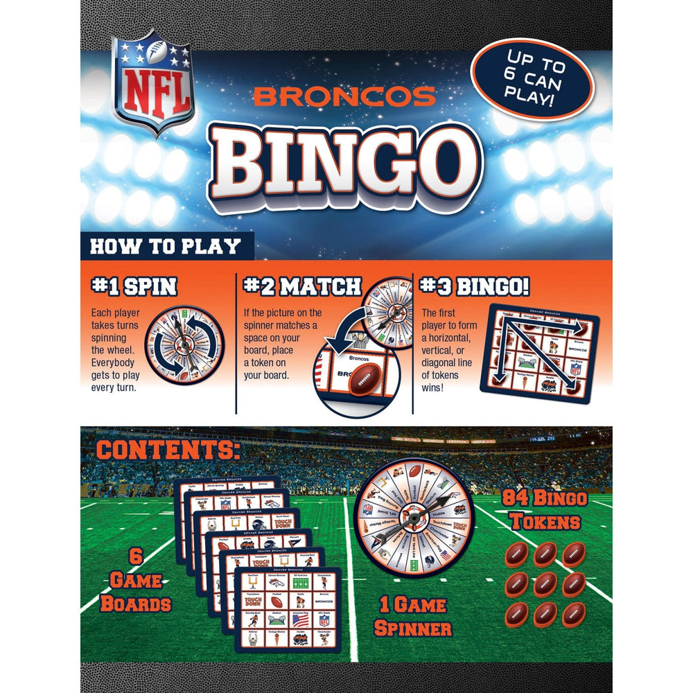 Denver Broncos Bingo Game (ONLINE ORDER ONLY)