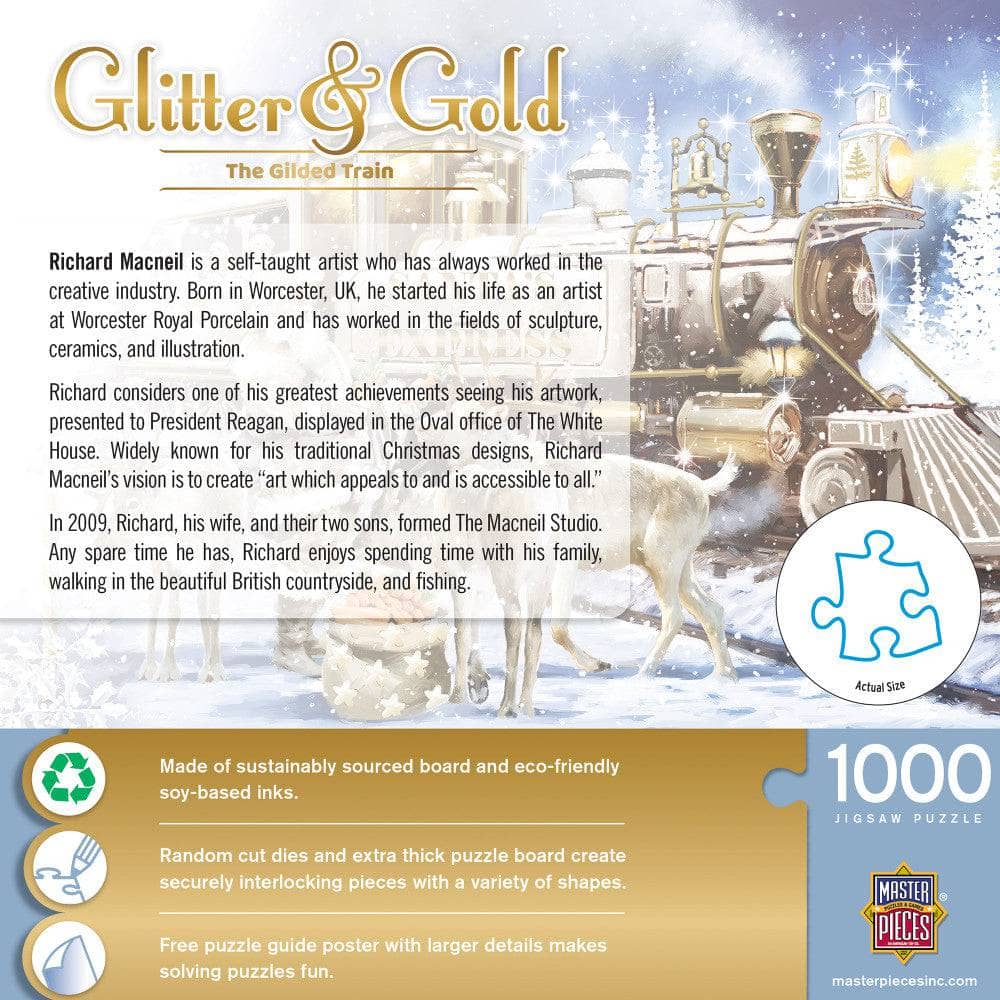 Glitter & Gold - The Gilded Train 1000 Piece Jigsaw Puzzle (ONLINE ORDER ONLY)