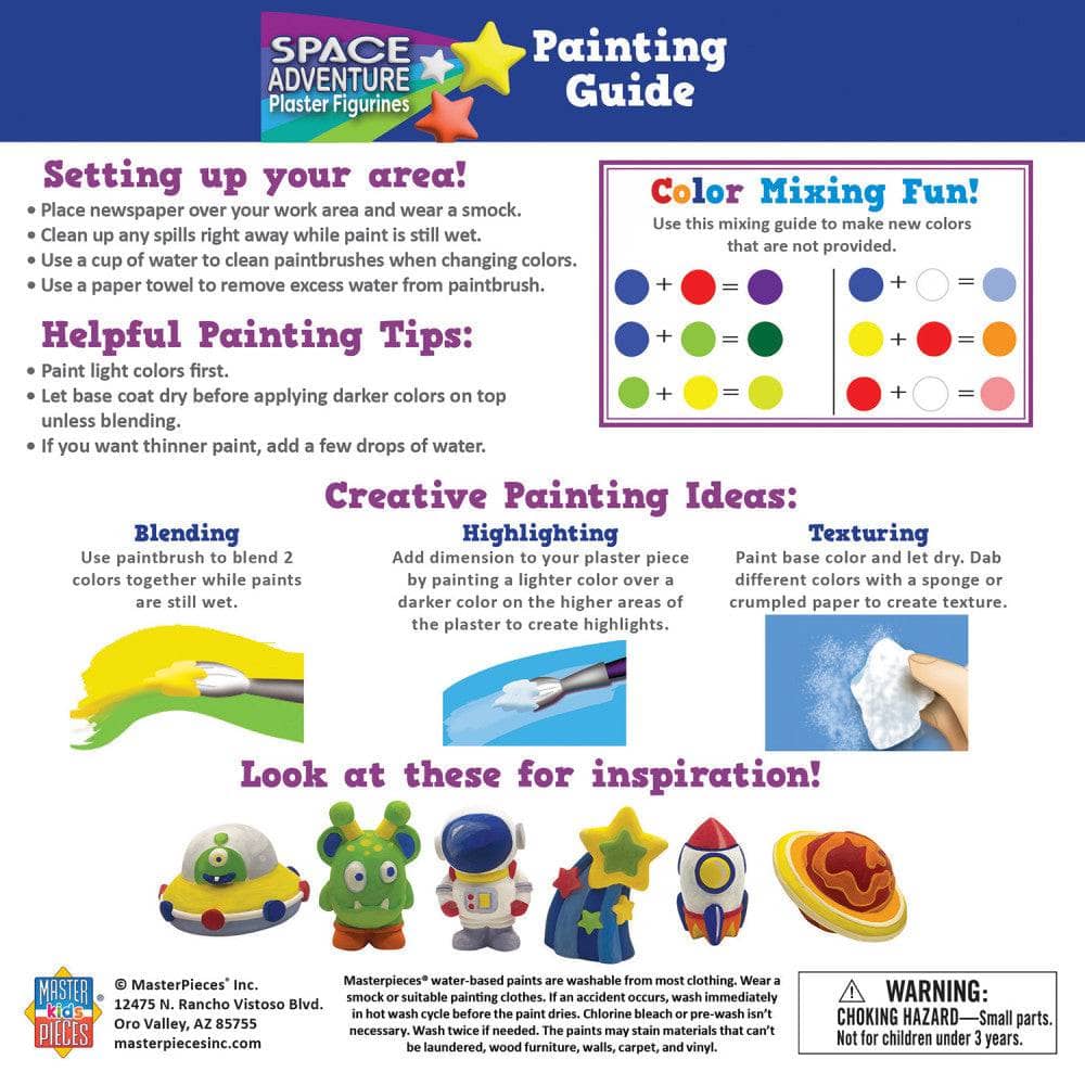 Space Adventure - Plaster Figurine Paint Set