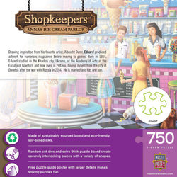 Shopkeepers - Anna's Ice Cream Parlor 750 Piece Jigsaw Puzzle (ONLINE ORDER ONLY)