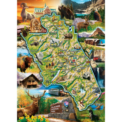 Glacier National Park 1000 Piece Jigsaw Puzzle (ONLINE ORDER ONLY)