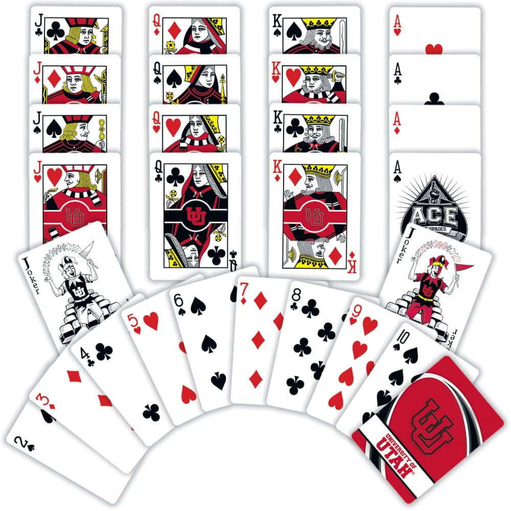 Utah Utes Playing Cards - 54 Card Deck