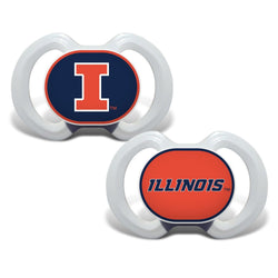 Illinois Fighting Illini - Pacifier 2-Pack (ONLINE ORDER ONLY)