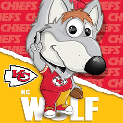 KC Wolf - Kansas City Chiefs Mascot 100 Piece Jigsaw Puzzle (ONLINE ORDER ONLY)