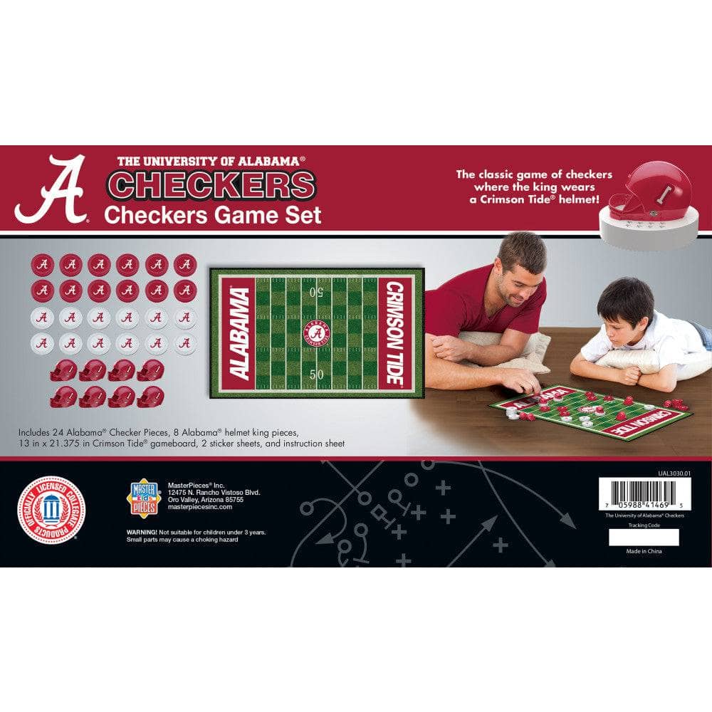 Alabama Crimson Tide Checkers Board Game (ONLINE ORDER ONLY)